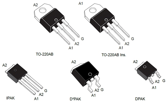 STMicroelectronics Snubberless Triacs de 6 A-16 A